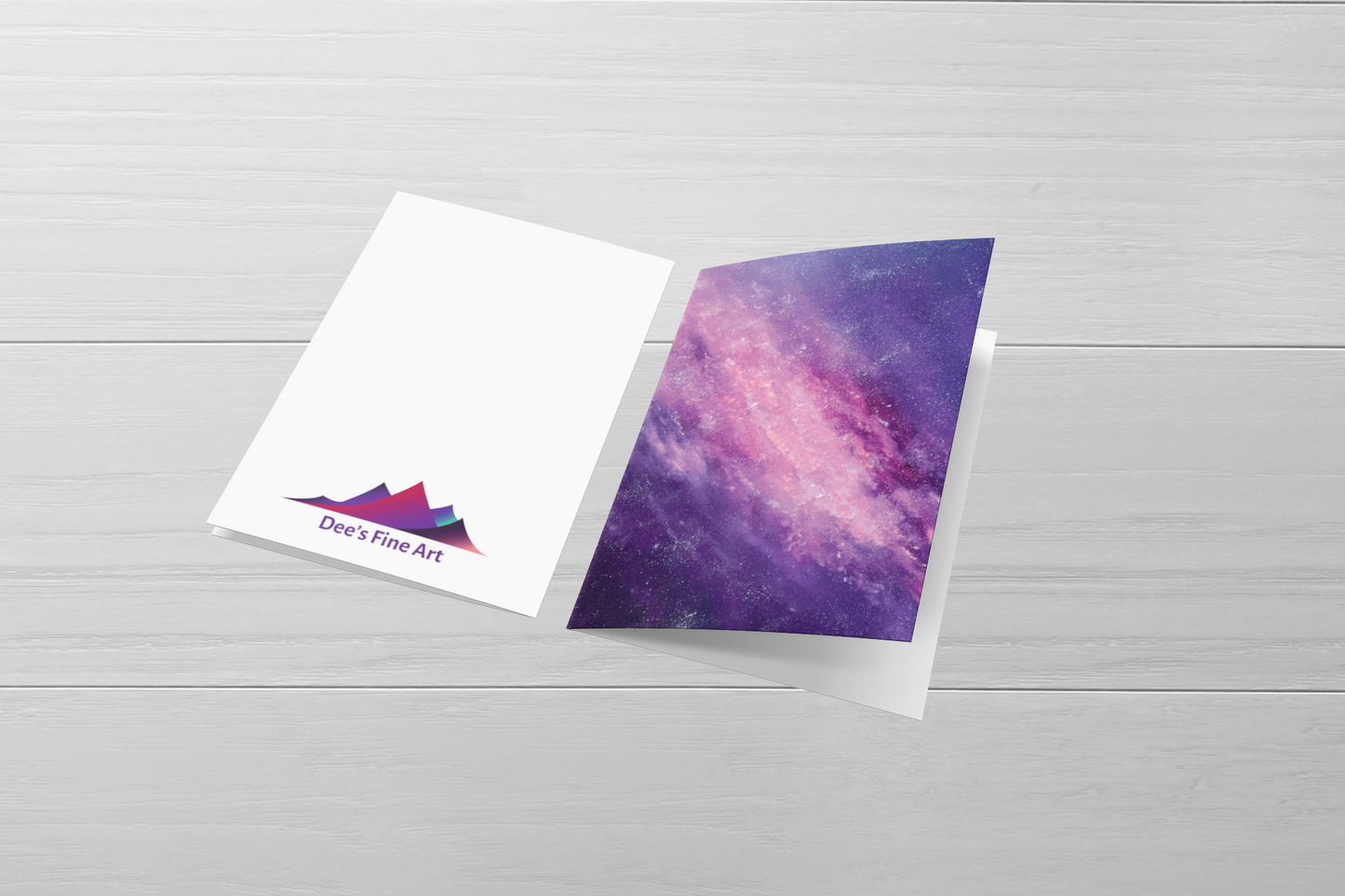 Galaxy Greeting Card for Space and Nature Lovers