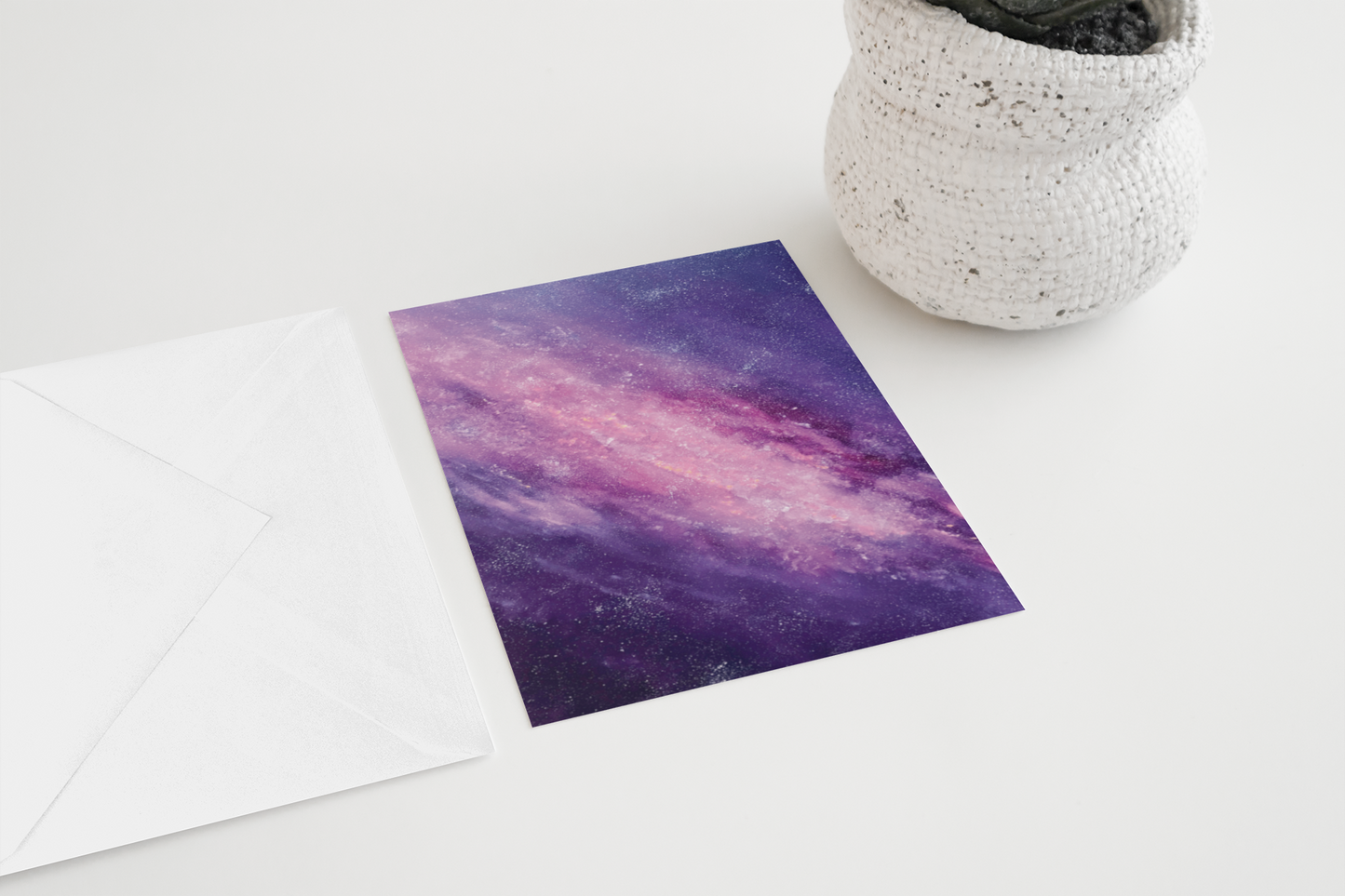 Galaxy Greeting Card for Space and Nature Lovers