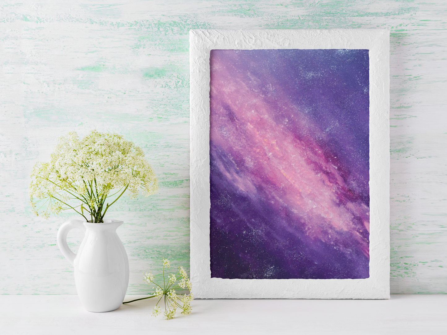 Galaxy Greeting Card for Space and Nature Lovers